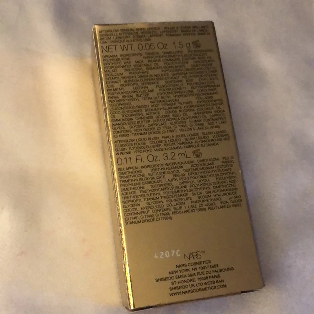 NARS Afterglow Lipstick & Mini Liquid Blush Duo Orgasm & Sex Appeal NIB - Picture 12 of 15